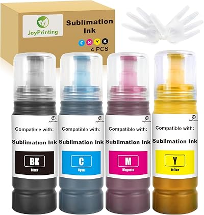 JoyPrinting Sublimation Ink 4-Color Pack for 2810/2710 Series Printers