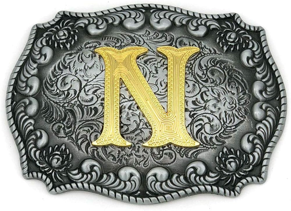 Western Belt Buckle Initial Letters ABCDEFG to YCowboy