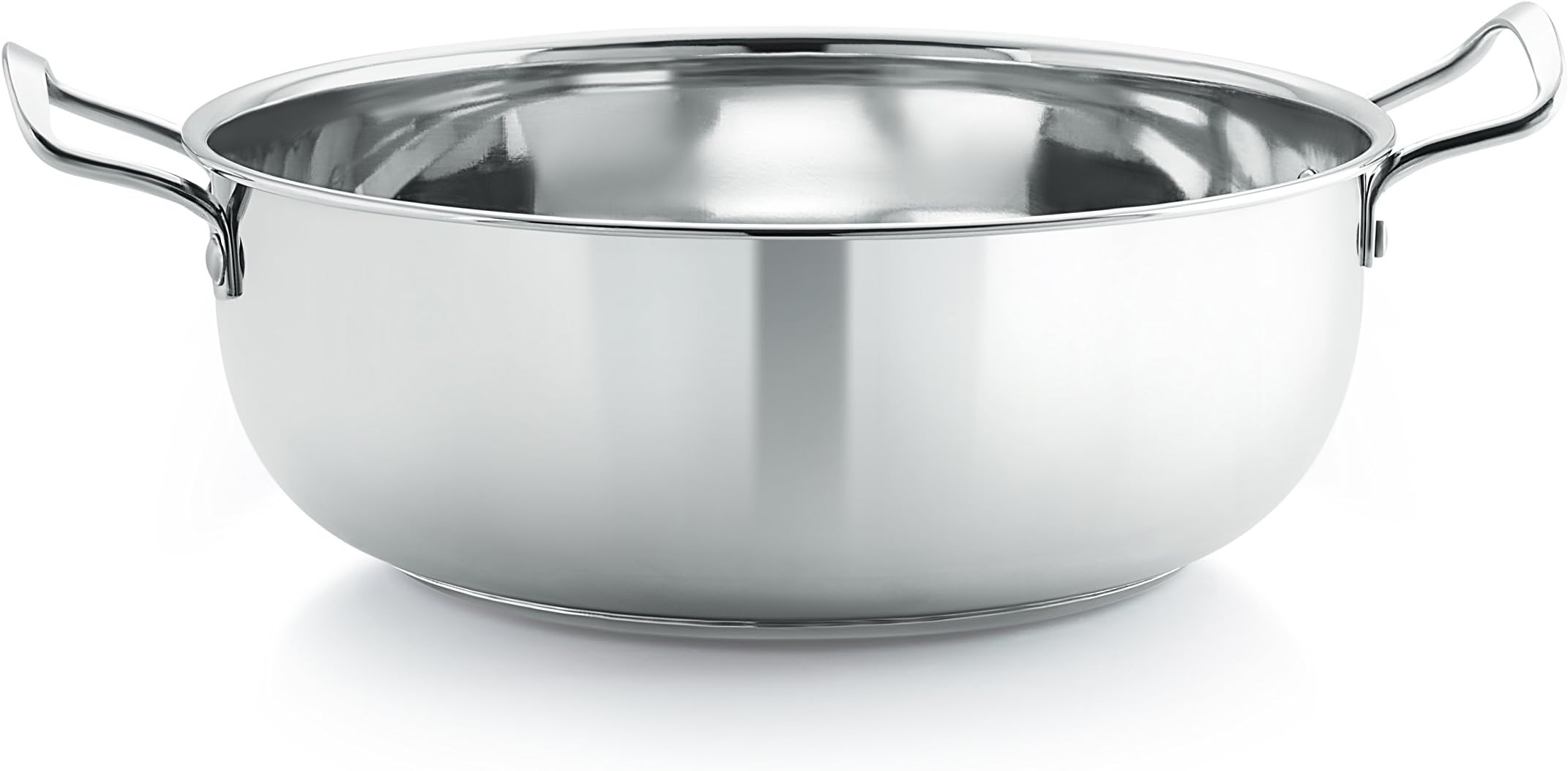 Warmeo Triply Kadai Induction Compatible, Capacity 2500ml, Steel