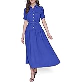 KARL LAGERFELD Womens Short Sleeve Collared Shirtdress