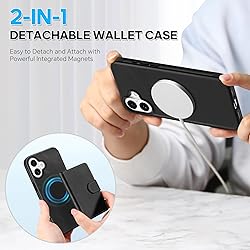 SHIELDON Wallet Case for iPhone 16 6.1", Genuine