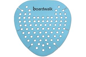 Boardwalk GEMCBL Gem Urinal Screen, Lasts 30 Days, Blue, Cotton Blossom Fragrance, 12/Box