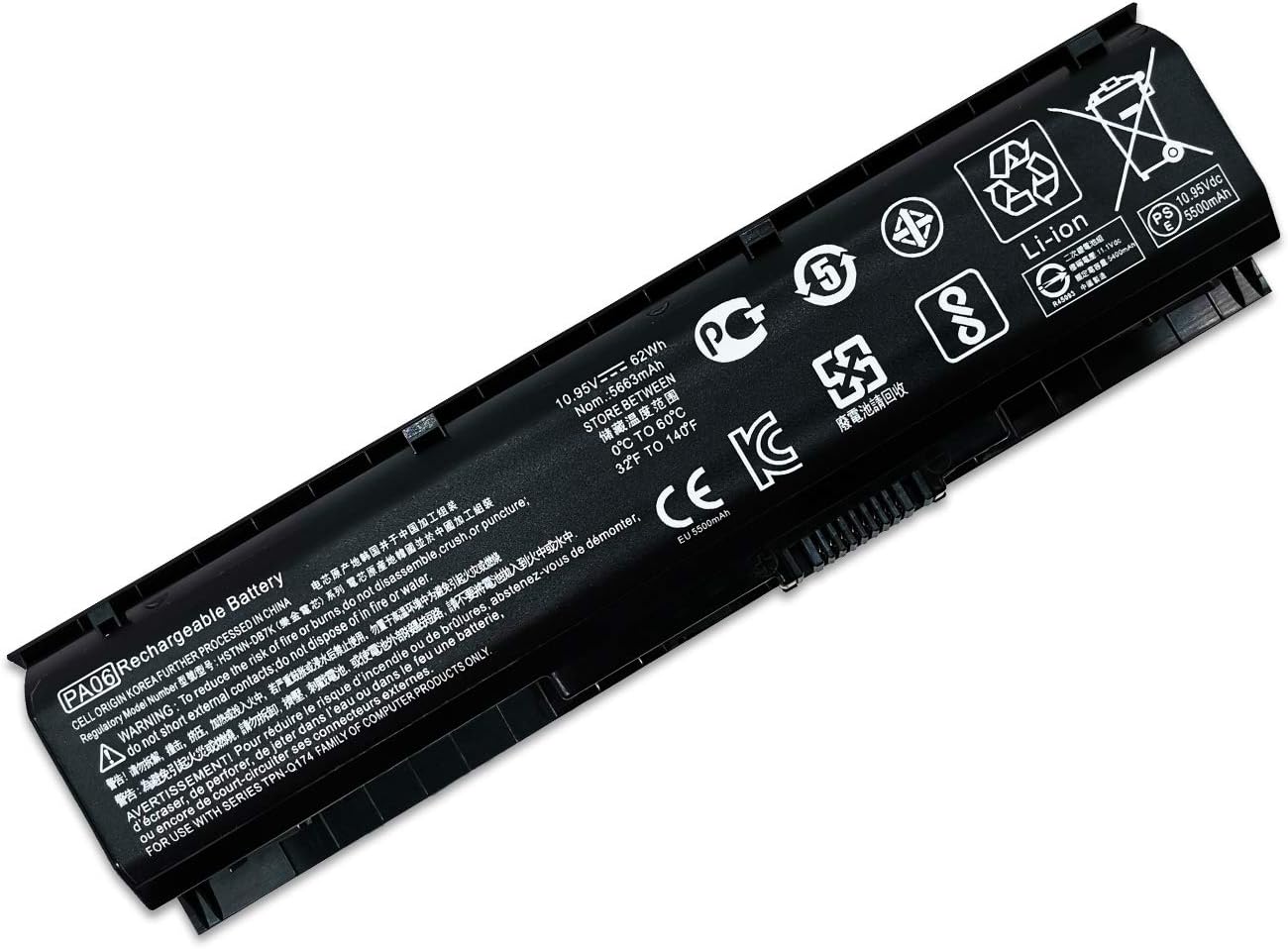 New PA06 HQ-TRE HSTNN-DB7K 849911-850 Laptop Battery Compatible with HP Omen 17 17-w 17-ab200 17t-ab00 Series Notebook 11.1V 62Wh