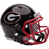 Georgia Bulldogs Black Revolution Speed Mini Football Helmet - New in Riddell Box