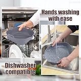Zaid 4PCS Silicone Air Fryer Liners 7.8" Non-Stick Food Grade Accessories view 7