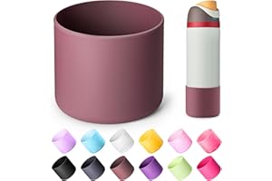 Diumepo Boot for Owala 24 oz, Anti-Slip Protective Sleeve for Owala Twist & FreeSip & Flip Stainless Steel Water Bottle, Silicone Boot Bottom Base for Owala (Reddish Brown)