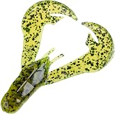 Strike King Rage Tail Chunk Bait - Fishing Soft Plastic Lure Trailer, 7 Pieces