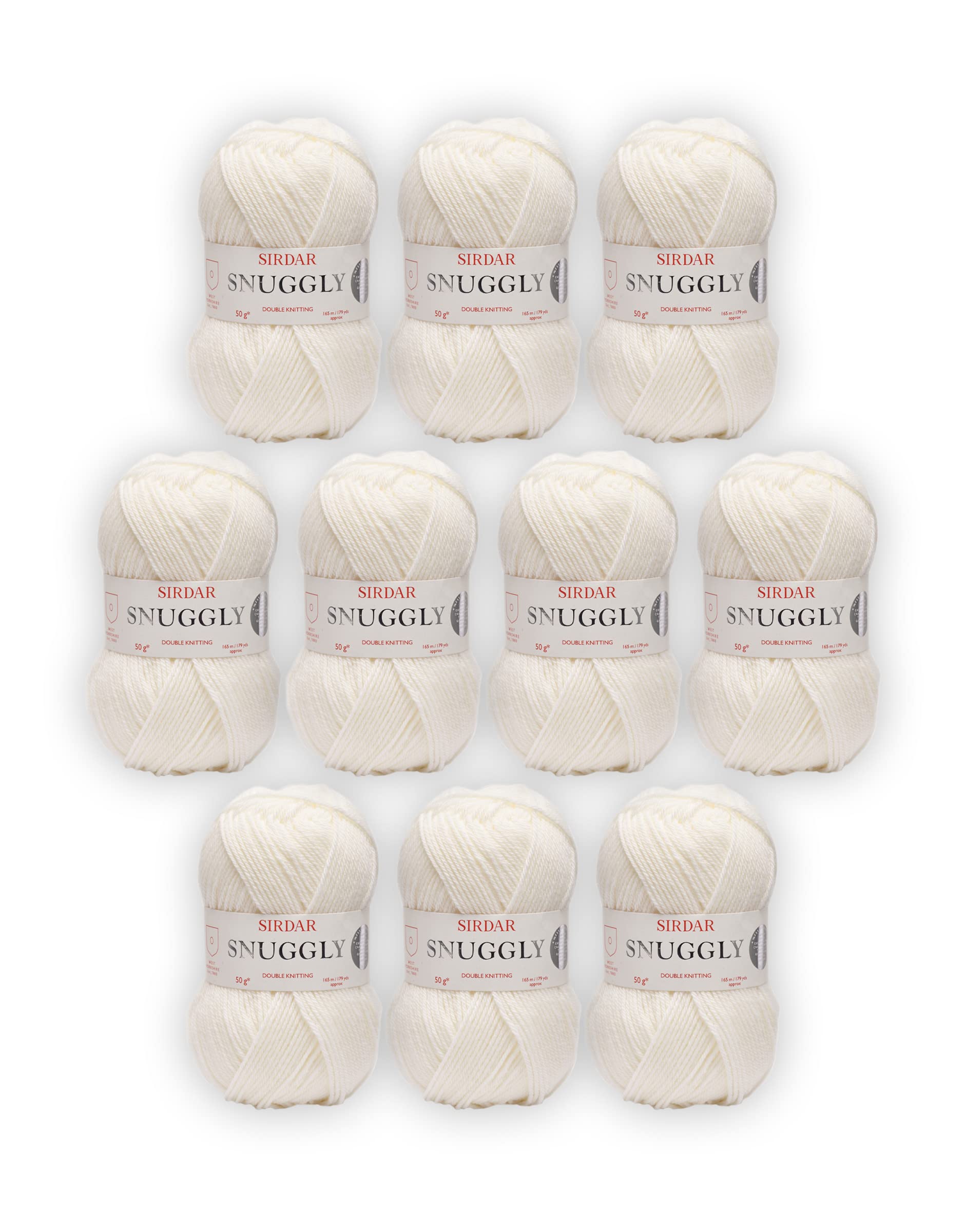 Sirdar Snuggly DK, 10 Pack, Cream (303), 50g