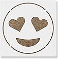 Amazon.com: Emoji Heart Eyes Stencil - Sign Stencil, Grinning Stencil ...