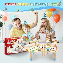 OATHX Kids Drum Set - 11 in 1 Musical Instruments