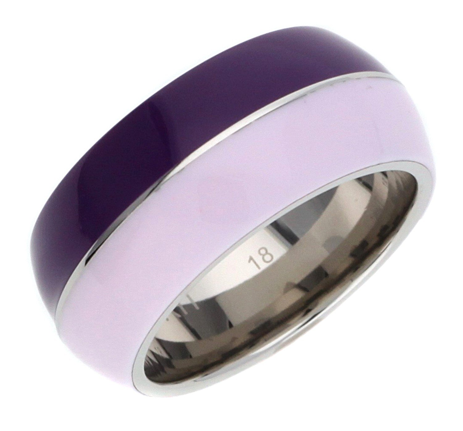 Esprit Women Ring stainless steel purple-lilac Marin 68 Mix ESRG11563F, ring size:50 (15.9)