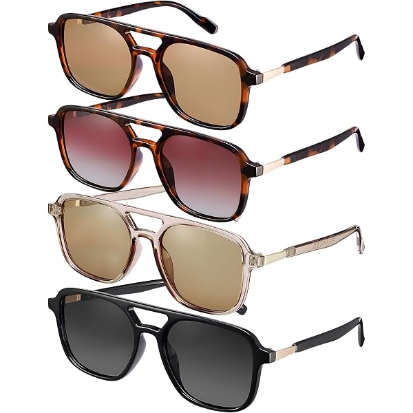 Amazon.com: GRFISIA Retro Aviator Sunglasses for Women Men  display picture 1