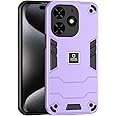 Kukoufey Phone Case - Compatible with Tecno Spark Go 2024, Spark 20 & Infinix Smart 8 X6525 - Dual-Layer Drop-Proof TPU+PC 2-in-1 Protective Case - Purple