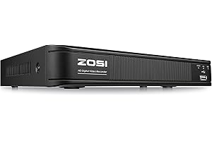 ZOSI H.265+ 8 Channel 5MP Lite 1080p CCTV DVR Recorder Without HDD, Hybrid Capability 4-in-1(Analog/AHD/TVI/CVI) Surveillance DVR for Security Camera, Remote Access, Human Vehicle Detect, Alert Push