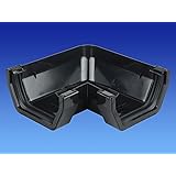 Wavin OSMA Squareline Angle (90 deg) 100mm Black 4T803b