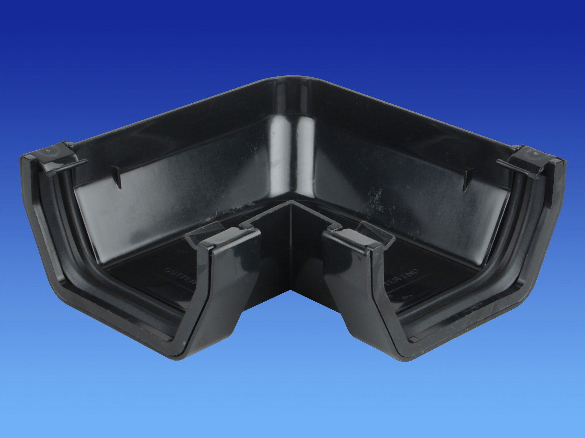 Wavin OSMA Squareline Angle (90 deg) 100mm Black 4T803b