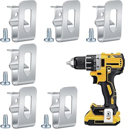 Aoyfuwell 6 Pcs Belt Clip Hooks for Dewalt 18V MAX Drills Replacement Clips