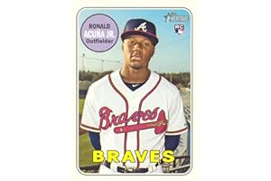 2018 Topps Heritage Baseball #580 Ronald Acuna Jr. Rookie Card