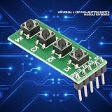Garosa 4 Key Push Button Switch Module 4 Channel Relay Control Board Arduino DIY view 3