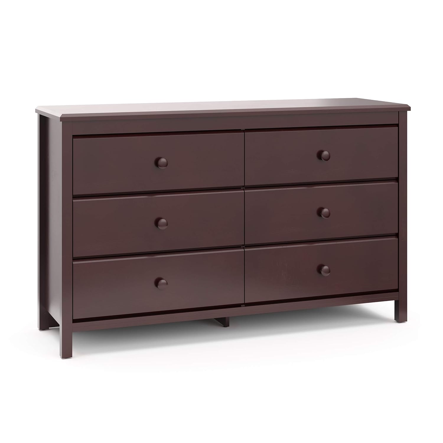 Amazon Com Storkcaft Alpine 6 Drawer Dresser Espresso Stylish Storage Dresser Chest For Bedroom 6 Spacious Drawers With Handles Coordinates With Any Kids Bedroom Or Baby Nursery Baby