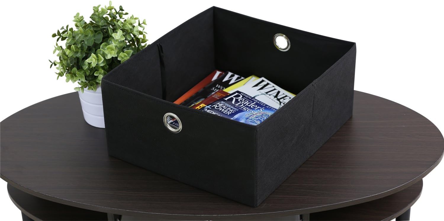 FURINNO Coffee Table With Bin, Walnut: Furniture & Decor