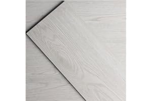 GreenFullHouse Peel and Stick Floor Tile Waterproof - White Oak Wood Vinyl Flooring Plank, 2.0mm Thick Laminate Flooring (36 Planks/54 Sq.Ft), Anti-Scratch, Easy DIY for Bathroom, Hallway, Kitchen