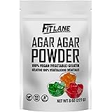 Agar Agar Powder 8oz - Vegan Unflavored Gelatin Substitute - For Use in Baking Jello Sheets, DIY Petri Dishes, as a Thickener