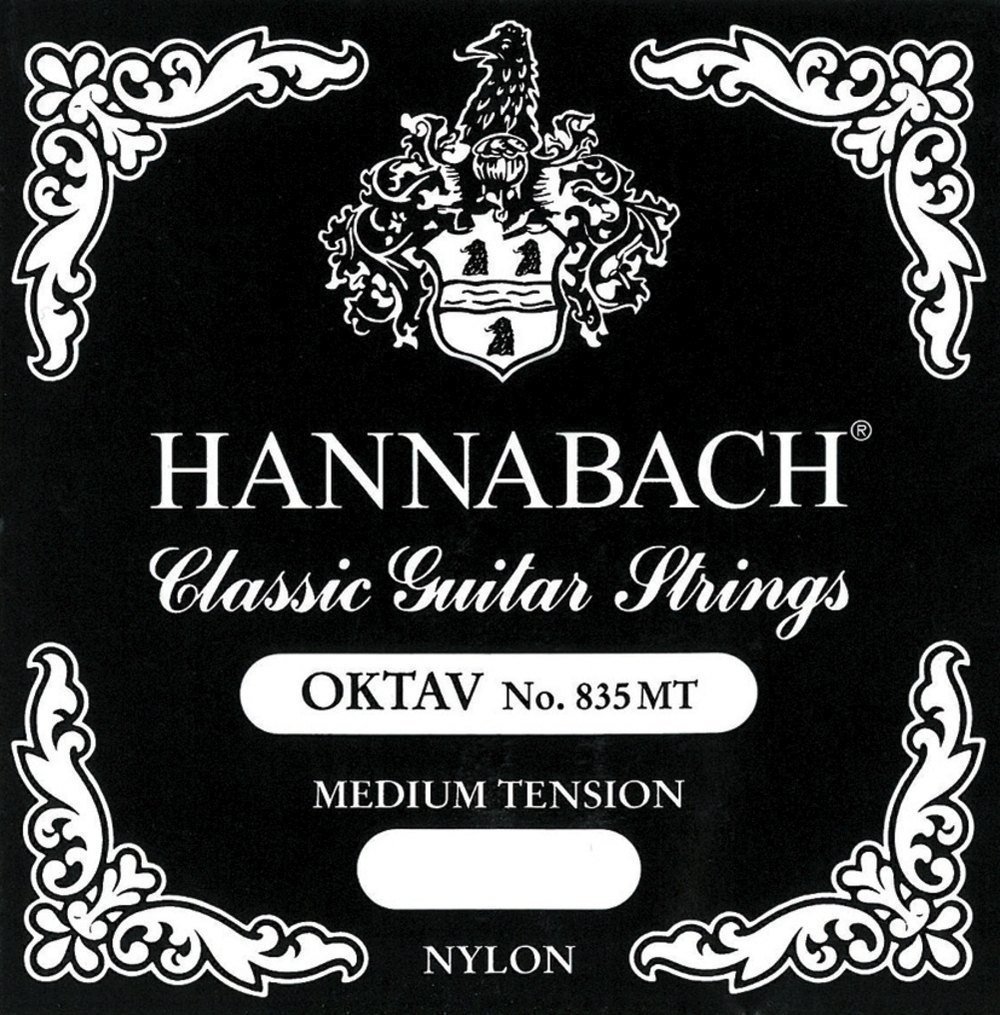 Hannabach Classical Guitar Strings Series 835 Medium Tension for Octave Guitar, silver-plated wound, scale 380-400 mm - E6-8356MT — image 1