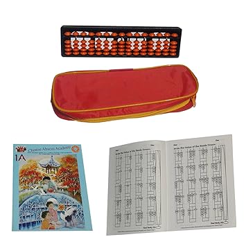 ABIRIA 15 ROD ORANGE ABACUS KIT WITH POUCH AND TWO WORK BOOKS
