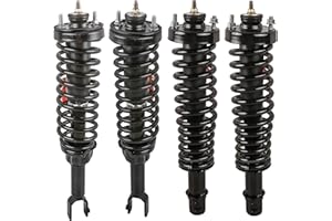 MOSTPLUS Front+Rear Pair Complete Strut Spring Assembly Compatible for 1996-2000 Honda Civic Replaces 171291L 171291R 171292 Left & Right Shock Coil