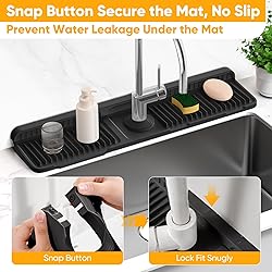 24'' Longer Faucet Mat for Kitchen Sink Splash