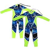 Cheekaaboo 2.5mm Neoprene Wetsuit Kids Long Sleeves Swimsuit for Boys Girls, Full Body Thermal Swimsuit, Toddler Wet Suit, Surf Diving Suit UPF 50+