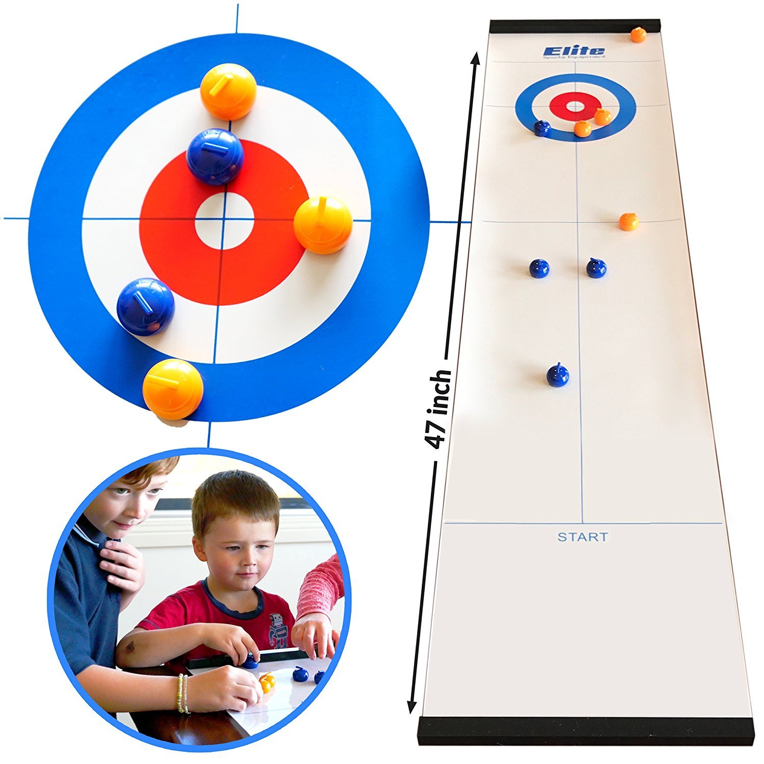 Elite Sportz Curling Juegos de mesa con la familia Juegos divertidos para