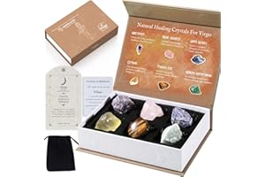 Faivykyd Virgo Zodiac Crystals, Spiritual Gifts for Women, Healing Stones Astrology Gifts for Women, Birthday Gifts Ideas for Girlfriends Sisters Mom Daughters Aunt, Stress Relief Gifts for Her