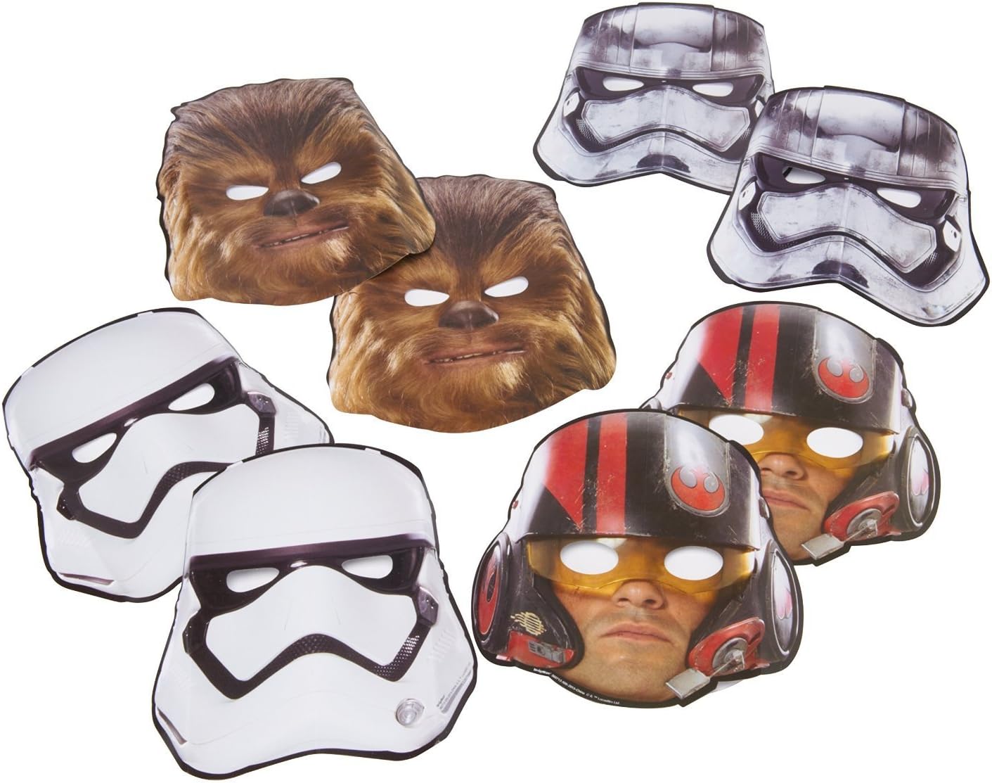 Star Wars Episode 7 The Force Awakens Paper Masks Toys