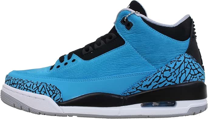 Amazon.com | Nike Air Jordan 3 Retro Powder Blue (136064-406) | Basketball