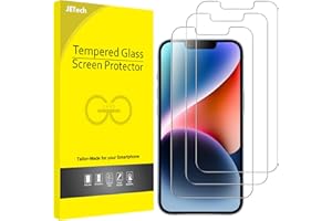 JETech Screen Protector for iPhone 14 Plus 6.7-Inch, Tempered Glass Film, 3-Pack