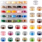 Craftdady 273 Yards 0.55mm Waxed Polyester Cords Beading Strings Mixed Colors for Braided Macrame Bracelet Jewelry Making