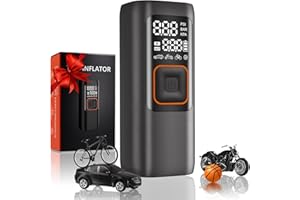 KALYOOSEN 200PSI Tire Inflator Portable Air Compressor, Digital Tire Pump, Cordless Air Pump for Car Tires, Auto Shutoff, LED Light, Electric Air Compressor for Cars, SUV, Motorcycles, Bikes, Gifts for Men