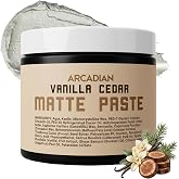 Arcadian Grooming Vanilla Cedar Matte Paste High Hold Matte Finish Clay 4oz