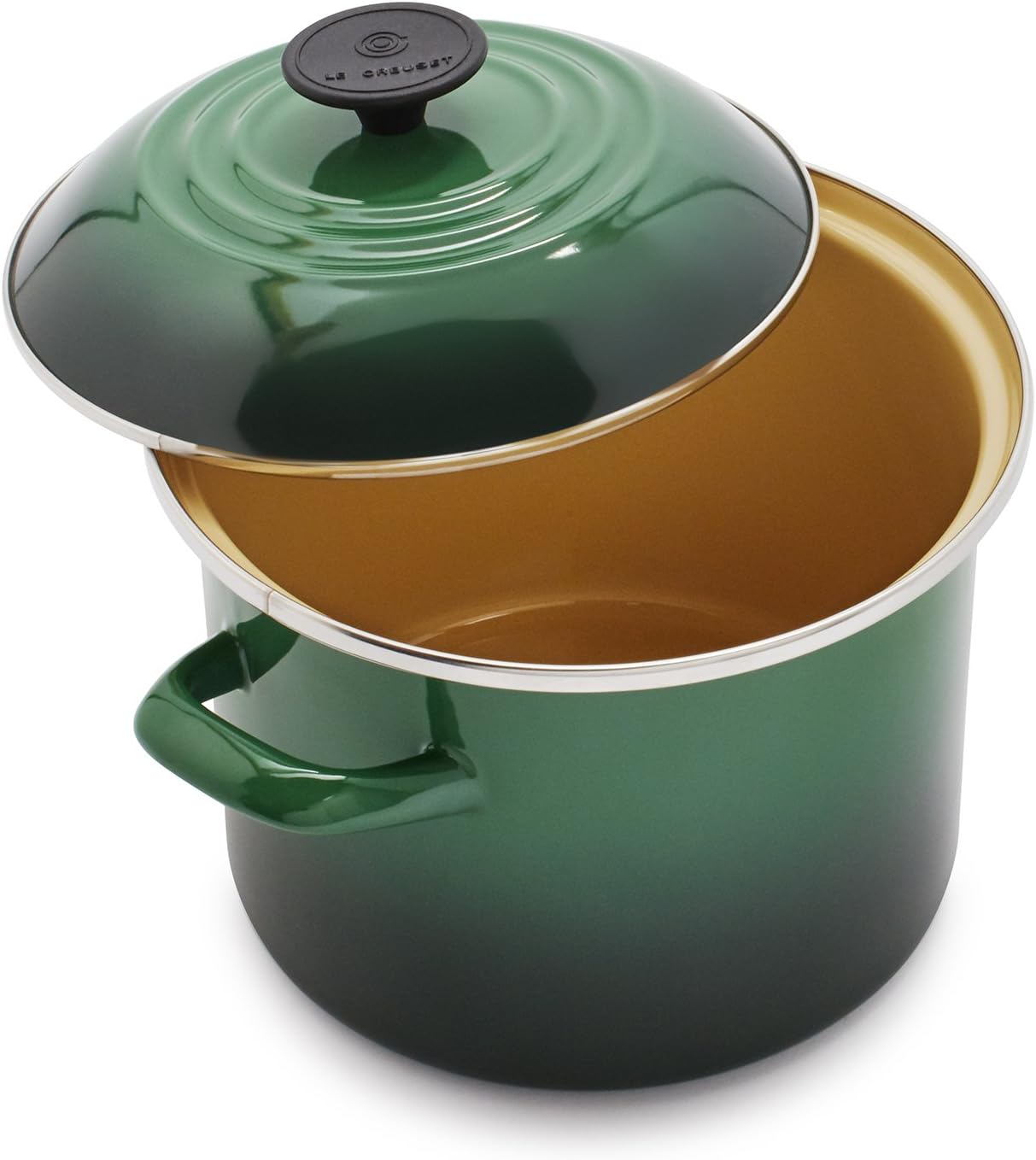 Le Creuset Juniper Enameled Steel Stockpot N51002078, 6 qt