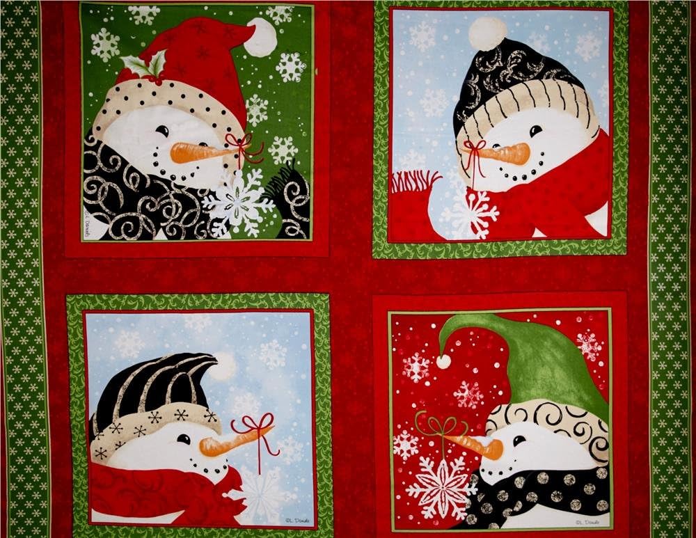 Download Amazon Com Imagine Snowmen Christmas Fabric Pillow Panel A Lainey Daniels Design Great For Quilting Sewing Craft Projects Throw Pillows More 35 X 44 PSD Mockup Templates