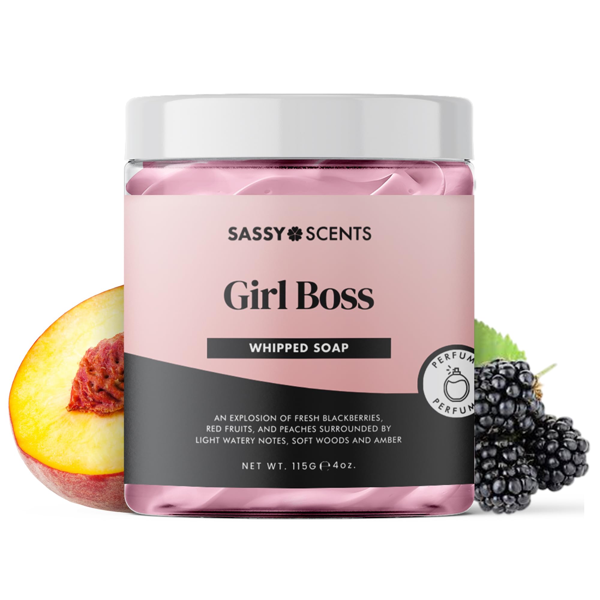 Sassy Scents Girl Boss Whipped Soap | Cleansing + Nourishing | Gentle For All Skin Types | 115g