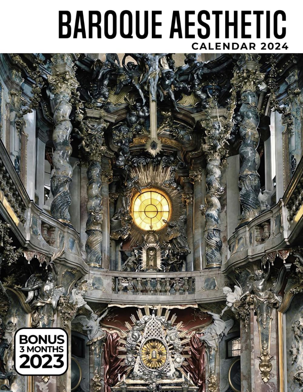 Baroque Aesthetic Calendar 2024: Jan 2024 to Dec
