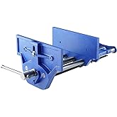 VEVOR Woodworking Vise, 13 inch Woodworking Bench Vise, Heavy-duty Cast Iron Vice for Workbench 10.6" Jaw Width, with Quick Release Lever for Woodworking, Cutting, and Drilling
