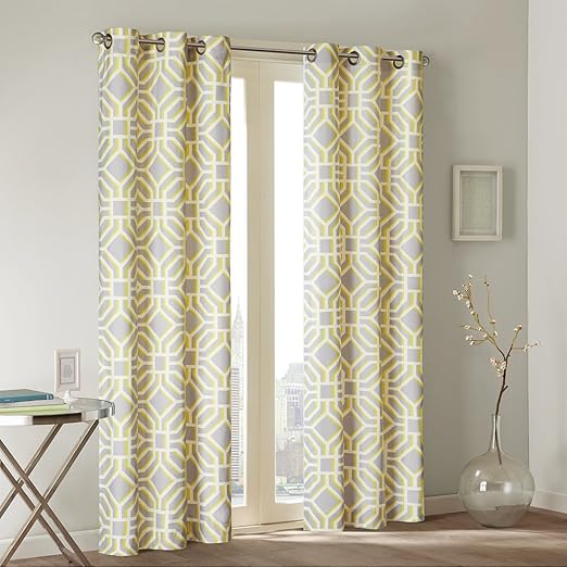 Amazon Com Yellow Curtains For Living Room Modern Contemporary