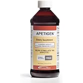 Apetigen Appetite Stimulant Weight Gain Supplement for Adults &amp; Kids, 16oz | Doctor Recommended, Daily Blended Multivitamin Appetite Support, B-Vitamins and Lysine, Caramel Flavor
