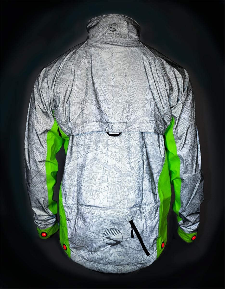Showers Pass Mens 3M Scotchlite HiVis Torch Waterproof Cycling Jacket