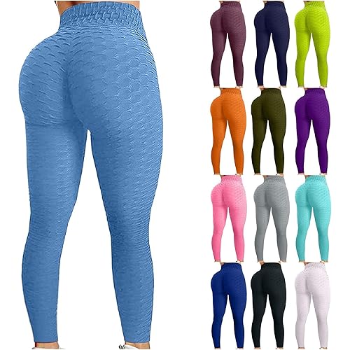 Womens High Waist Yoga Pants Tummy Control Workout Running Yoga Leggings