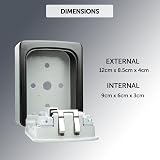 Defender Key Safe Outdoor Wall Mounted 4-Dial Combination Waterproof view 3